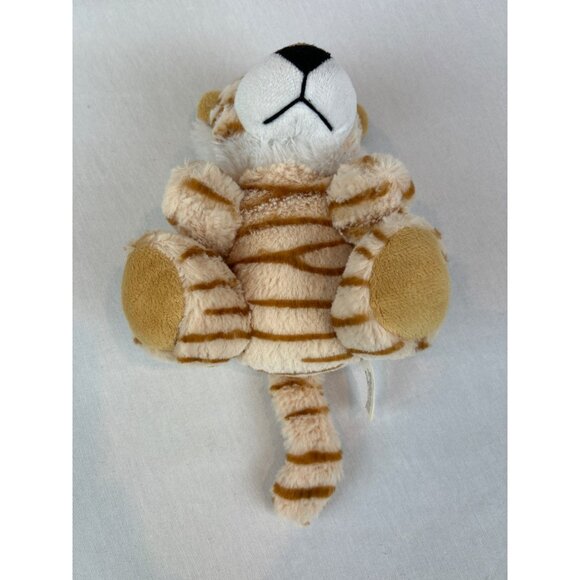 Ms. Teddy Bear Tiger Plush Toy Striped Beige/Brown Stuffed Animal Small 7" - Picture 5 of 10